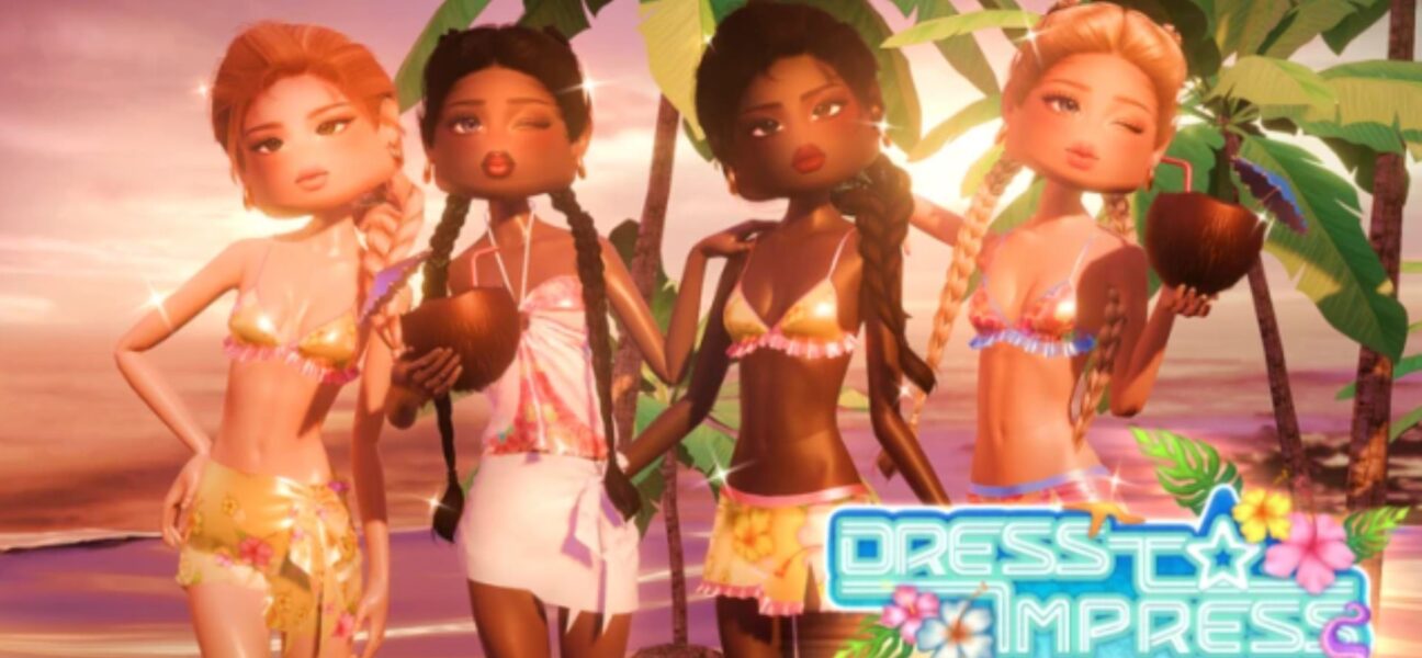 four young avatars of the dress to impress game