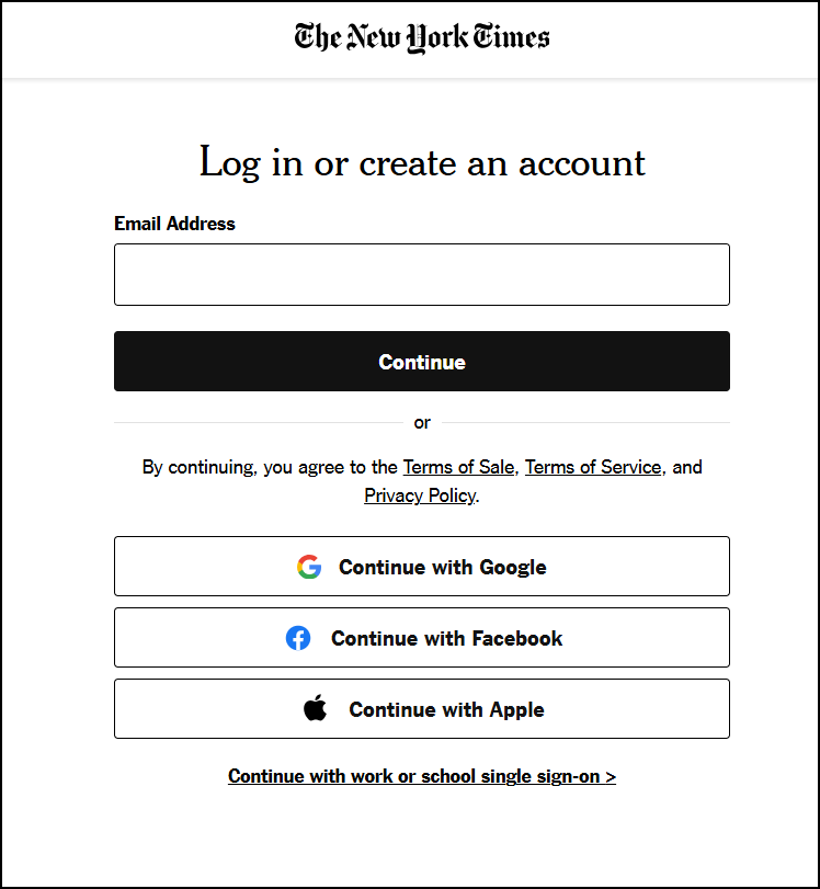 Sign in using your preferred method.