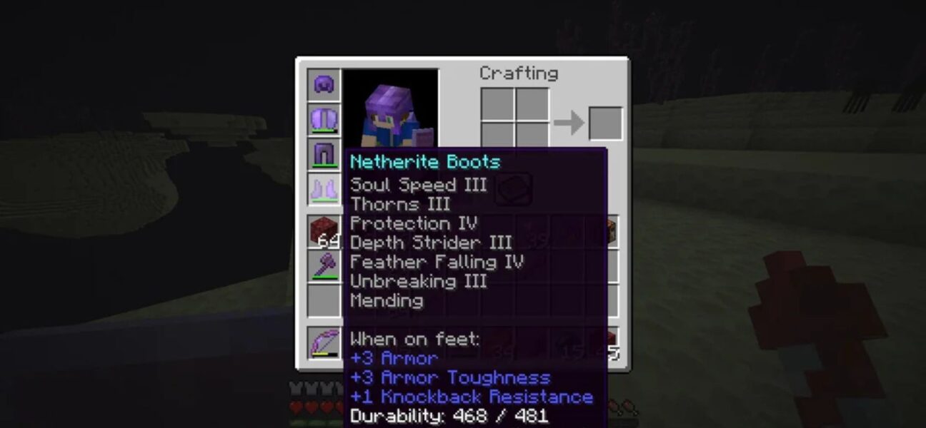 best enchantments for netherite boots in minecraft