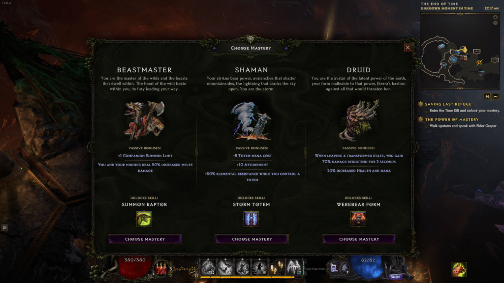 Option for changing mastery has finally been added in Last Epoch.